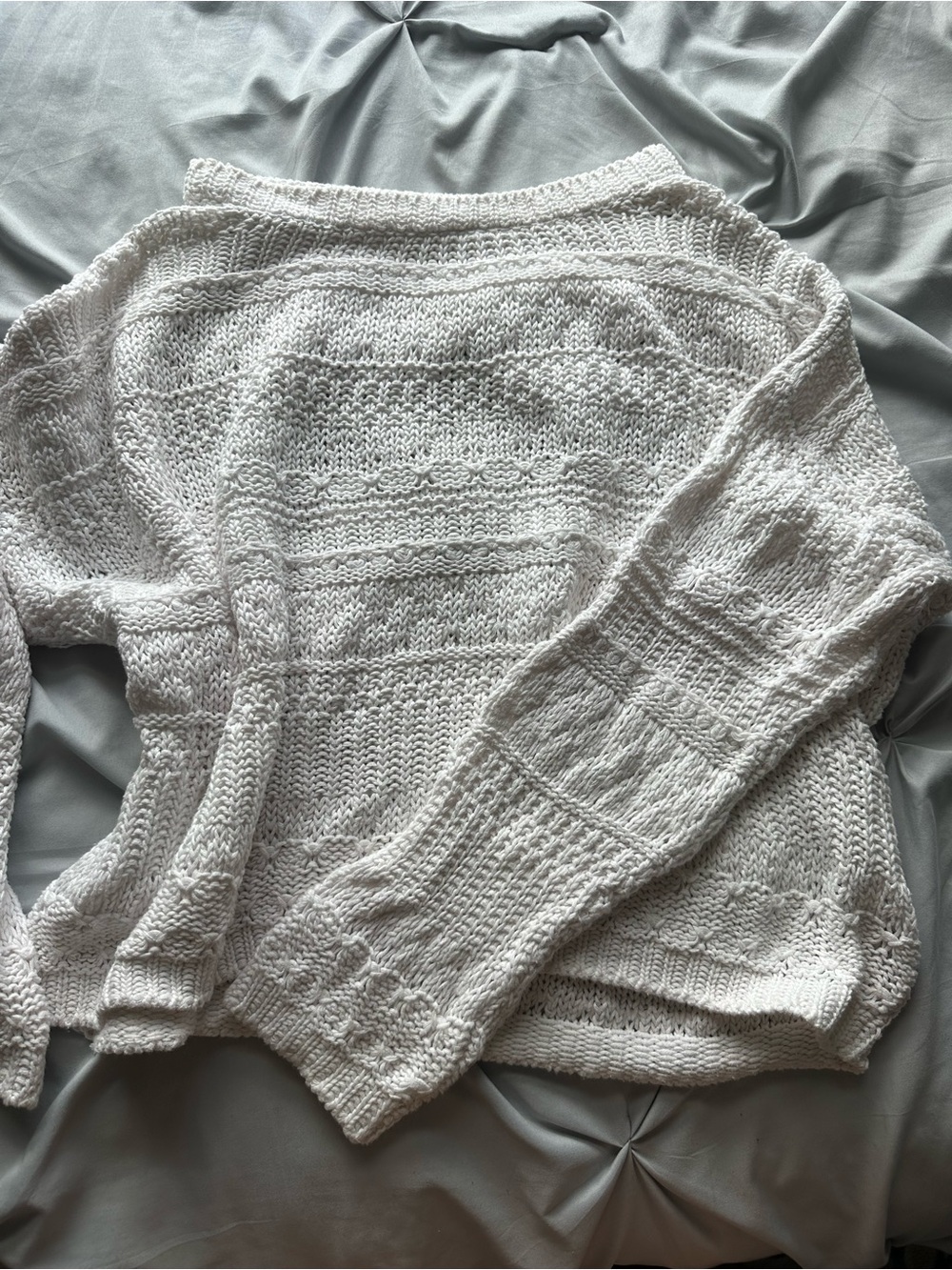 Garage Classic White Knit Women's Sweater
